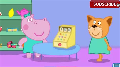 Peppa Pig Shopping Peppa Pig With Hippo Go Shopping Best App For Kids