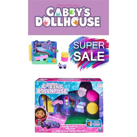 Gabby S Dollhouse Purr Ific Play Room With Carlita Toy Car Shopee