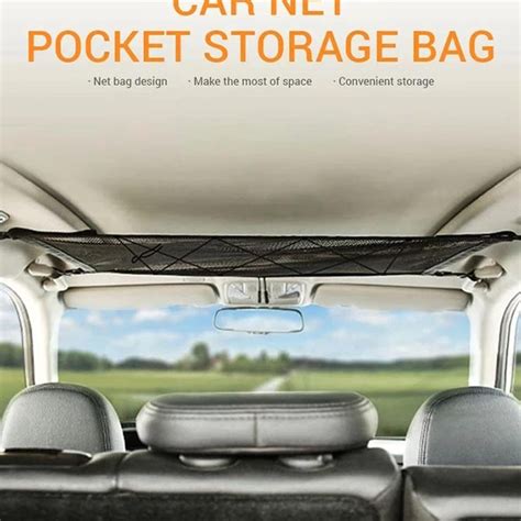 Jual New Jaring Cargo Atap Plafon Dalam Mobil Car Ceiling Organizer Net