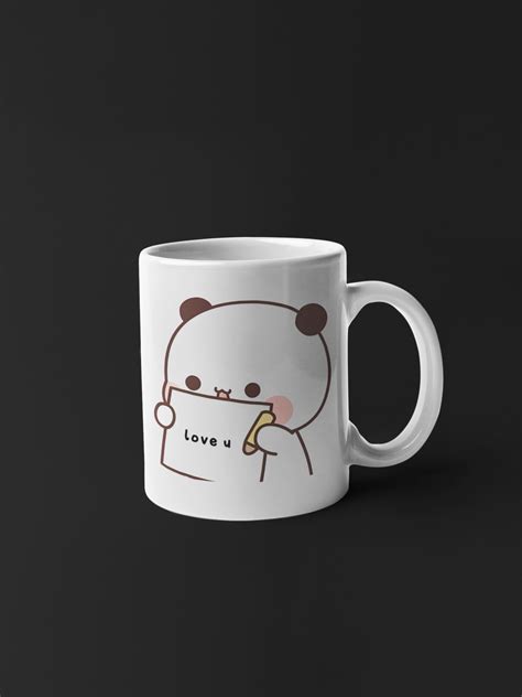 I Love You Bubu And Dudu Coffee Mug Love Heart Cute Cartoon Pet Love