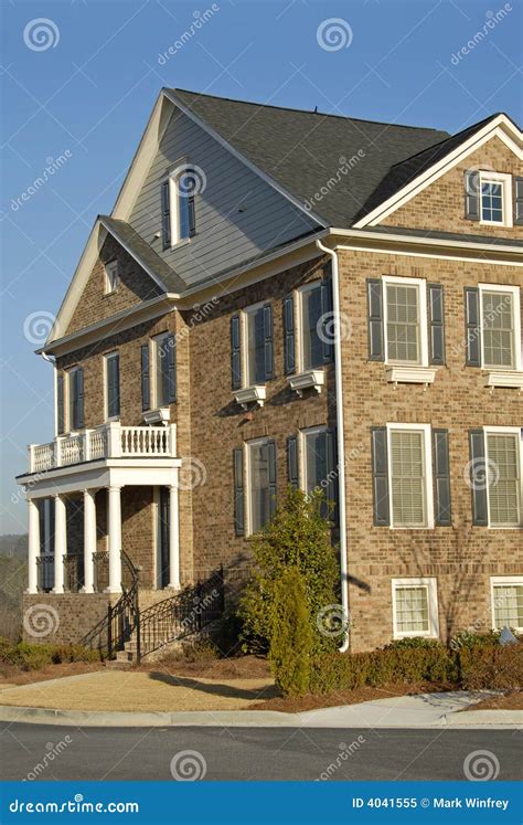 New Townhouse stock image. Image of construction, mortgage - 4041555