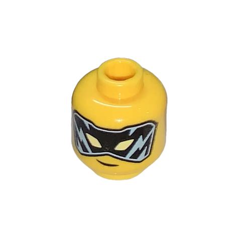 Lego Yellow Dragons Rising Jay Head Recessed Solid Stud