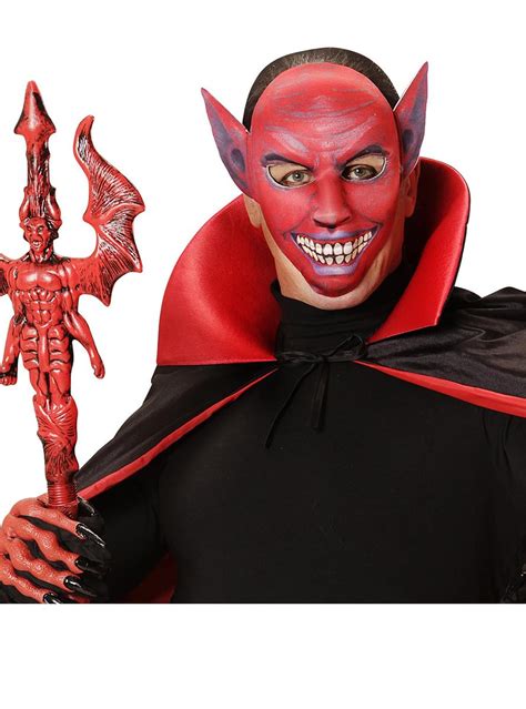 Devil with Ears and Disturbing Smile Mask. Express delivery | Funidelia