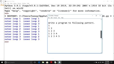 Nested Loop In Python Youtube