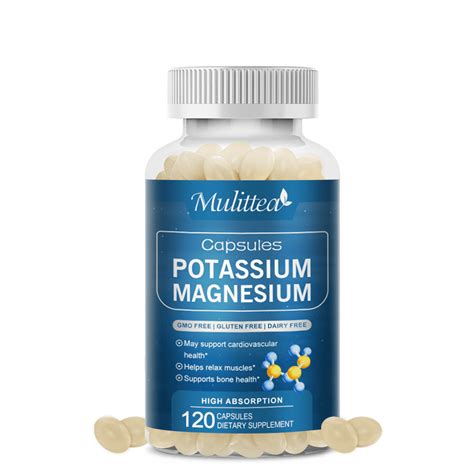 Mulittea Potassium 200mg Magnesium 100mg High Absorption