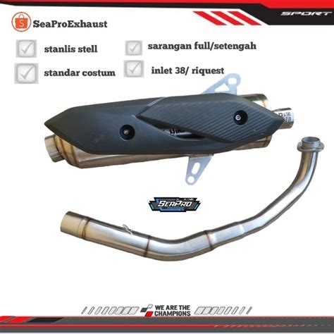 Jual Knalpot Standar Racing Inlet Original Aerox Old Aerox New Nmax