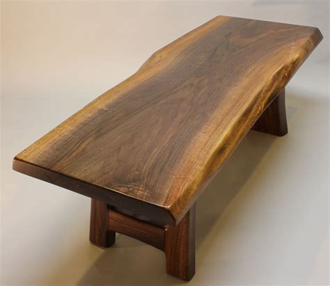 Hand Crafted Black Walnut Live Edge Coffee Table By J R Signature