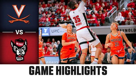 Virginia Vs Nc State Game Highlights 2023 24 Acc Womens Basketball