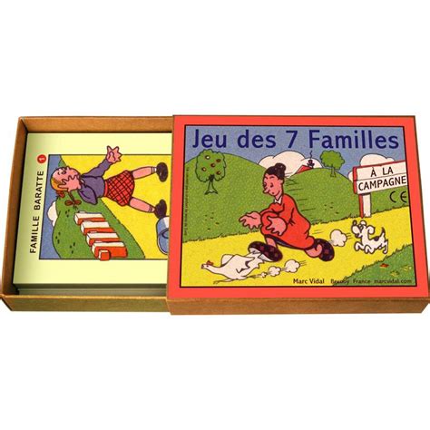 Jeu de 7 familles thème campagne