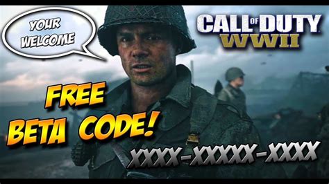 FREE COD WW2 BETA CODES COD WW2 Multiplayer Beta Code Giveaway 100