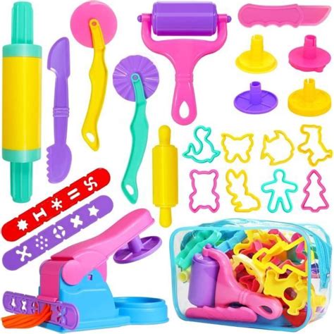 Lot De Outils De P Te Modeler Et Emporte Pi Ces Pour Enfants Et