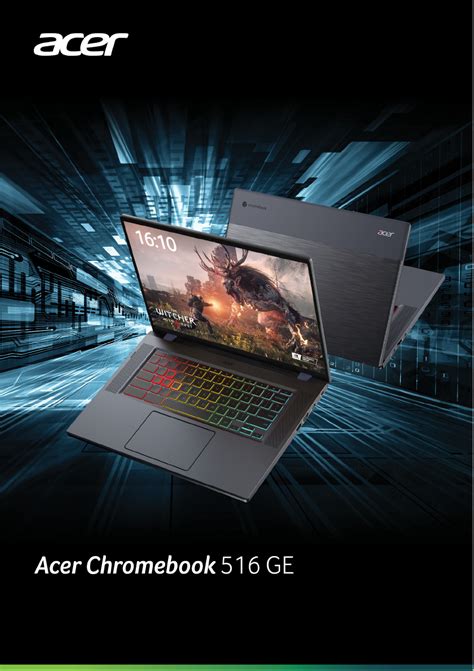 User Manual Acer Chromebook Gamer 516 Ge English 13 Pages