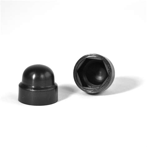 M8 Diam 13 Mm Key Nut Bolt Domed Cap For Protection Safety Black