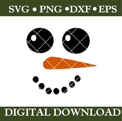 Snowman Face Svg Snowman Svg Face Snowman Svg Face Svg - Etsy