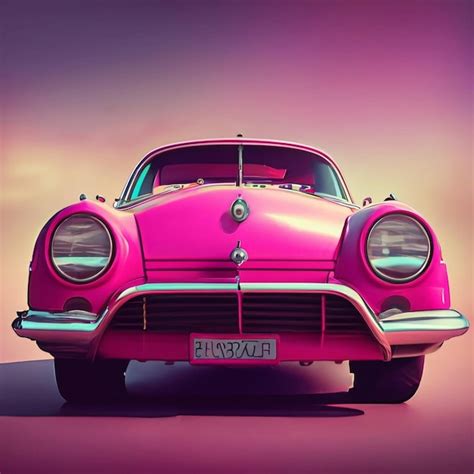 Premium AI Image | Pink Barbie Car