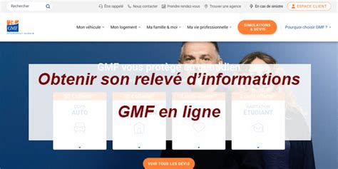 Comment obtenir un relevé d informations GMF