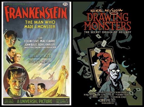 Secret Movie Club Presents Frankenstein Mm Mike Mignola Drawing