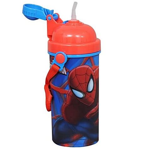 Buy Hm International Marvel Spiderman Sipper Plastic Kids Water Bottle