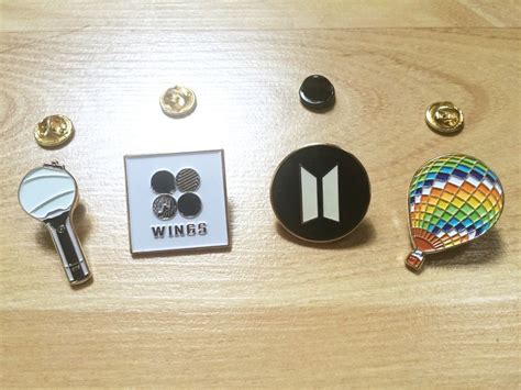 Bts Bangtan Premium Gold Enamel Pin Badge Army B Wings Young For