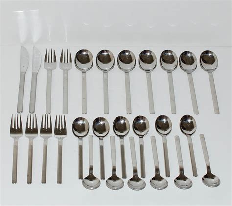 Modernist Wmf Cromargan Reno Flatware Set Of By Abundancy