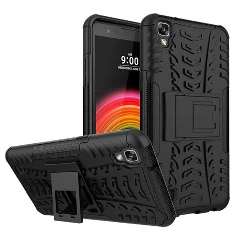 For Lg X Power Case Hard Tpu Pc Armor With Stand Silicone Hybrid