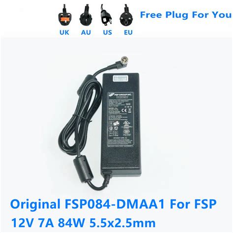 Original FSP FSP084 DMAA1 12V 7A 84W 5 5x2 5mm AC Adapter For Switching