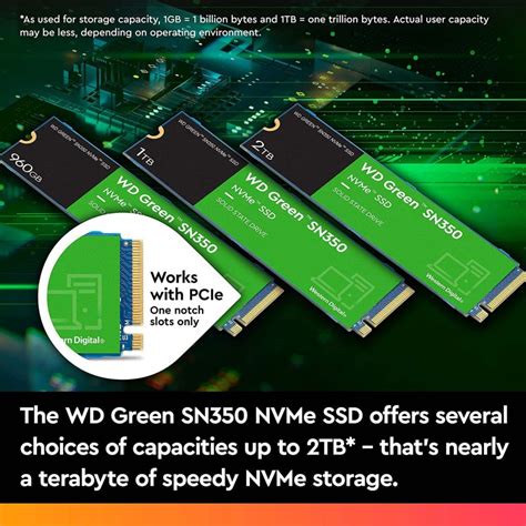 Disque SSD WD Green SN350 1 To M 2 NVMe PcComponentes Fr