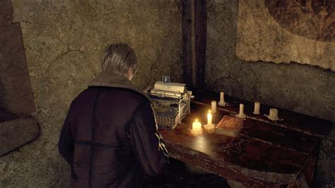 How To Use A Typewriter In Resident Evil 4 Remake