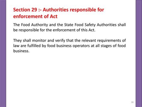 Food Safety Standard Act 2006 PPT