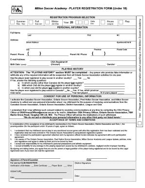 Fillable Online MSA Form F 43 1 OSA Registration Form Youth Doc Fax