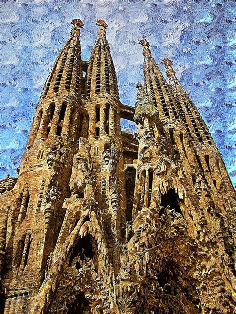 Sagrada Familia Painting By Am Fineartprints Fine Art America