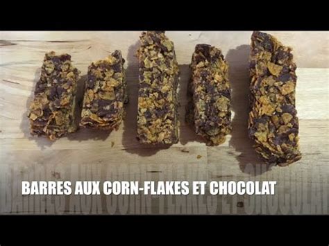 Barres aux Corn Flakes et Chocolat Recette facile avec 4 ingrédients