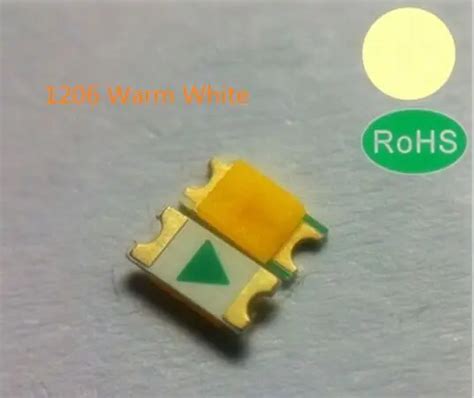 Led Lamp Smd Led Diode Smd Warm White K Ma V Pcs