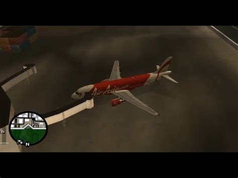 Gta San Andreas Review Air Asia Airbus A Plane Youtube