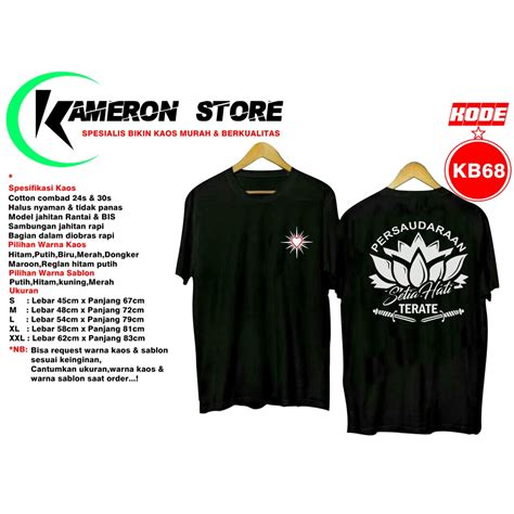 Jual Kaos Psht Kb Pashter Persaudaraan Setia Hati Terate Distro