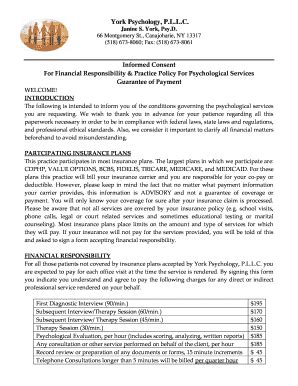 Fillable Online Informed Consent Form York Psychology Fax Email Print