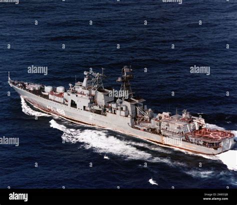 Port Quarter View Of The Soviet Udaloy Class Guided Missile Destroyer