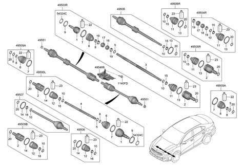 2019 Kia Forte Drive Shaft Front Kia Parts Now