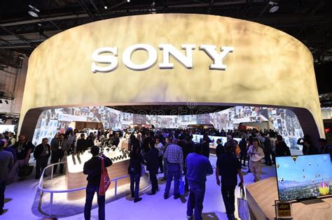 Sony Electronics Demo Display Logo Closeup Backlit Store Photography ...