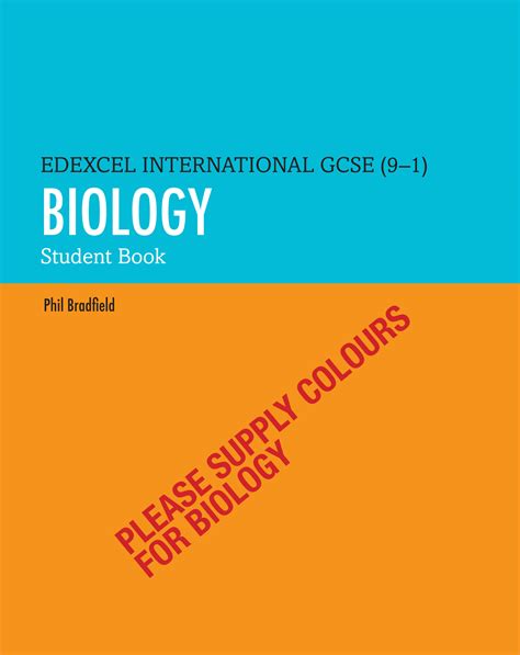 SOLUTION: Edexcel International GCSE (9-1) Biology Student Book