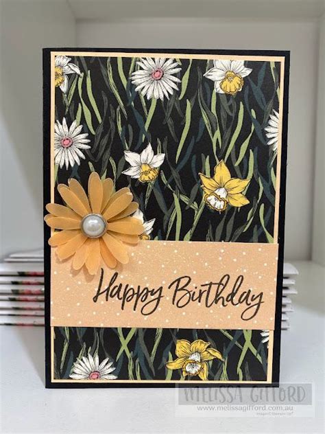 Daffodil Afternoon With Pale Papaya In Designer Paper Cards