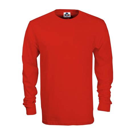 AAA Plain Long Sleeve T-Shirt Red - Billion Creation