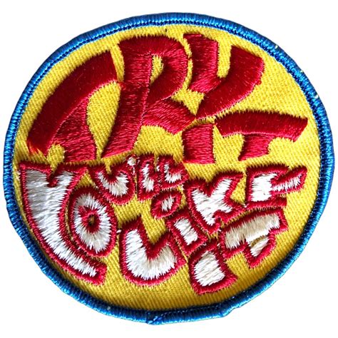 Red Try It Youll Like It Patch Collectiblesandmoreinstore