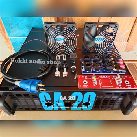 Box Power Amplifier Tipe CA20 Lengkap Aksesoris Bok Power Ca20 Ukuran