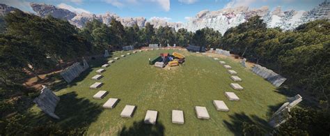 Hunger Games Map I Made Pretty Fun 36 Players Max : r/playrust