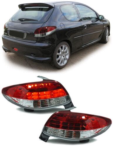 Luces Traseras Led Transparentes Para Peugeot Hatchback