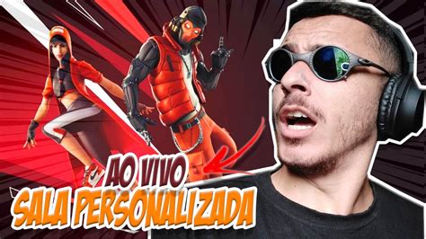 AO VIVO SALA PERSONALIZADA JOGANDO INSCRITOS FORTNITE