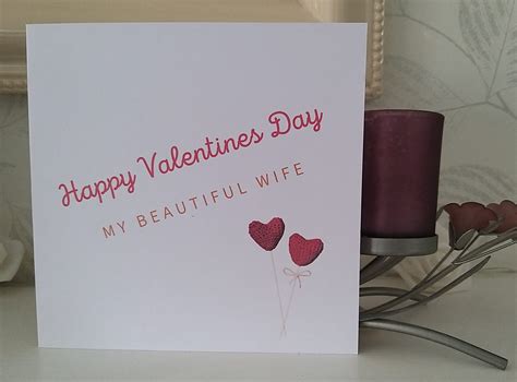 Wife Valentines Card Happy Valentines My Beautiful Wife Personalised