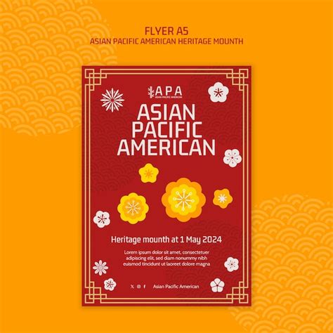 Free PSD | Asian pacific american heritage month poster