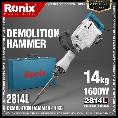 Ronix 2814L Demolition Hammer 14 Kg Demolishing Hammers Breaking Slabs